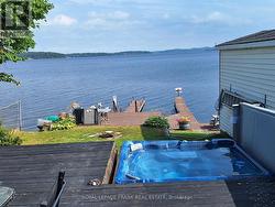 Hot Tub Overlooking Lake -