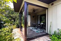 Glass enclosed terrace -