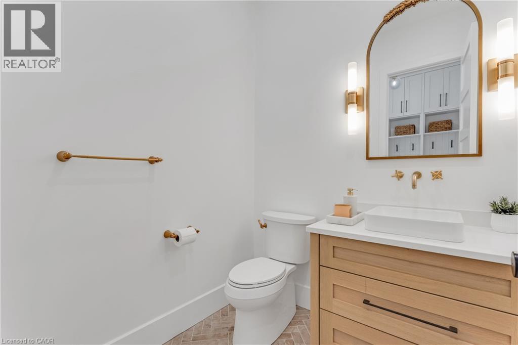 Bathroom with baseboards and vanity - 4678 Lobsinger Line, Crosshill, ON - Indoor Photo Showing Bathroom