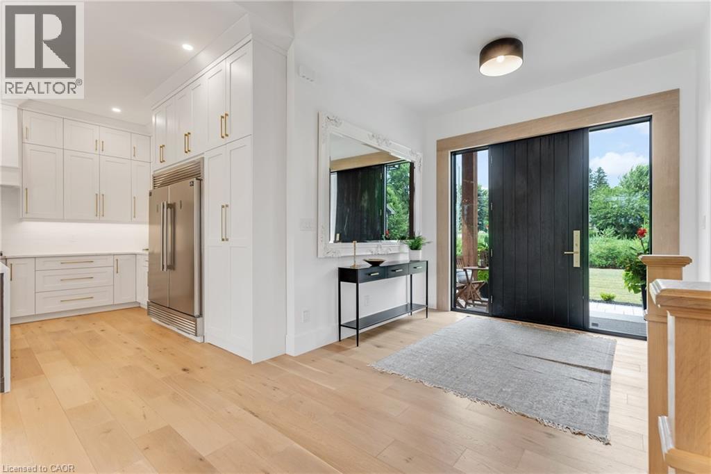 Entrance foyer featuring light wood-style flooring and recessed lighting - 4678 Lobsinger Line, Crosshill, ON - Indoor Photo Showing Kitchen
