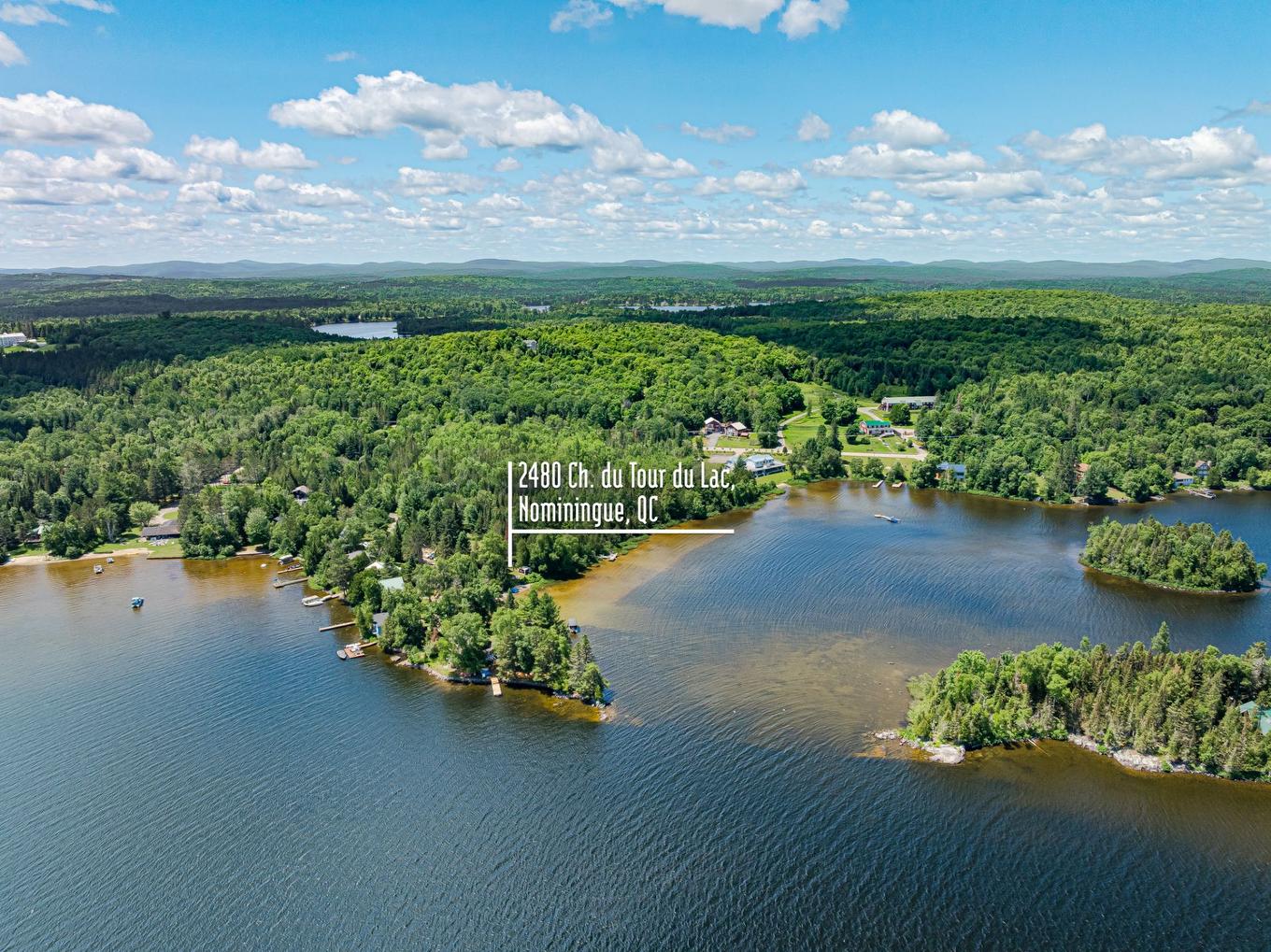 Overall view - 2480 Ch. Du Tour-Du-Lac, Nominingue, QC - Outdoor With Body Of Water With View