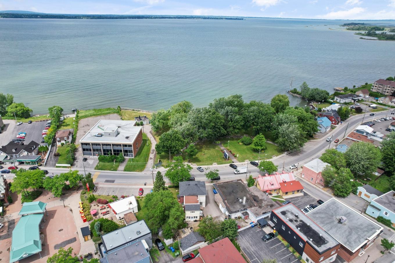 Aerial photo - 64A Rue St-Laurent, Beauharnois, QC - Outdoor With Body Of Water With View