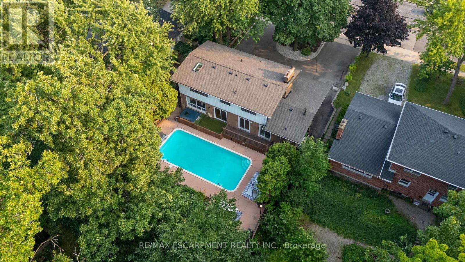 316 Fennell Avenue, Hamilton, ON - Outdoor With In Ground Pool With View