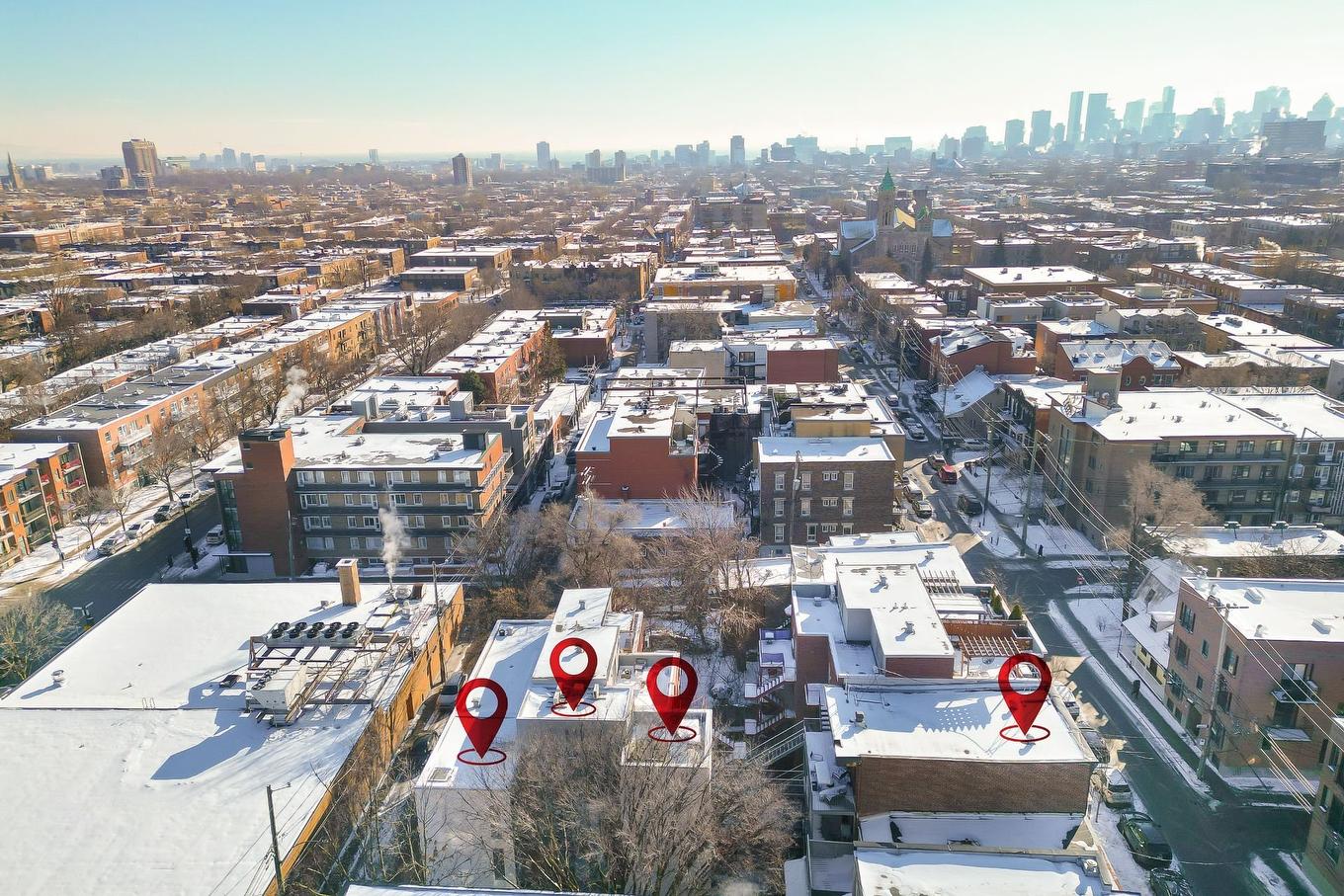 Photo aérienne - 5283 - 5287 Rue Berri, Montréal (Le Plateau-Mont-Royal), QC