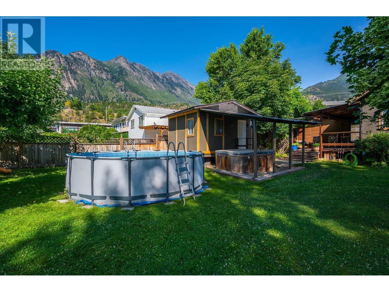 36 14Th Avenue, Lillooet, BC - Outdoor With Above Ground Pool With Backyard With Exterior