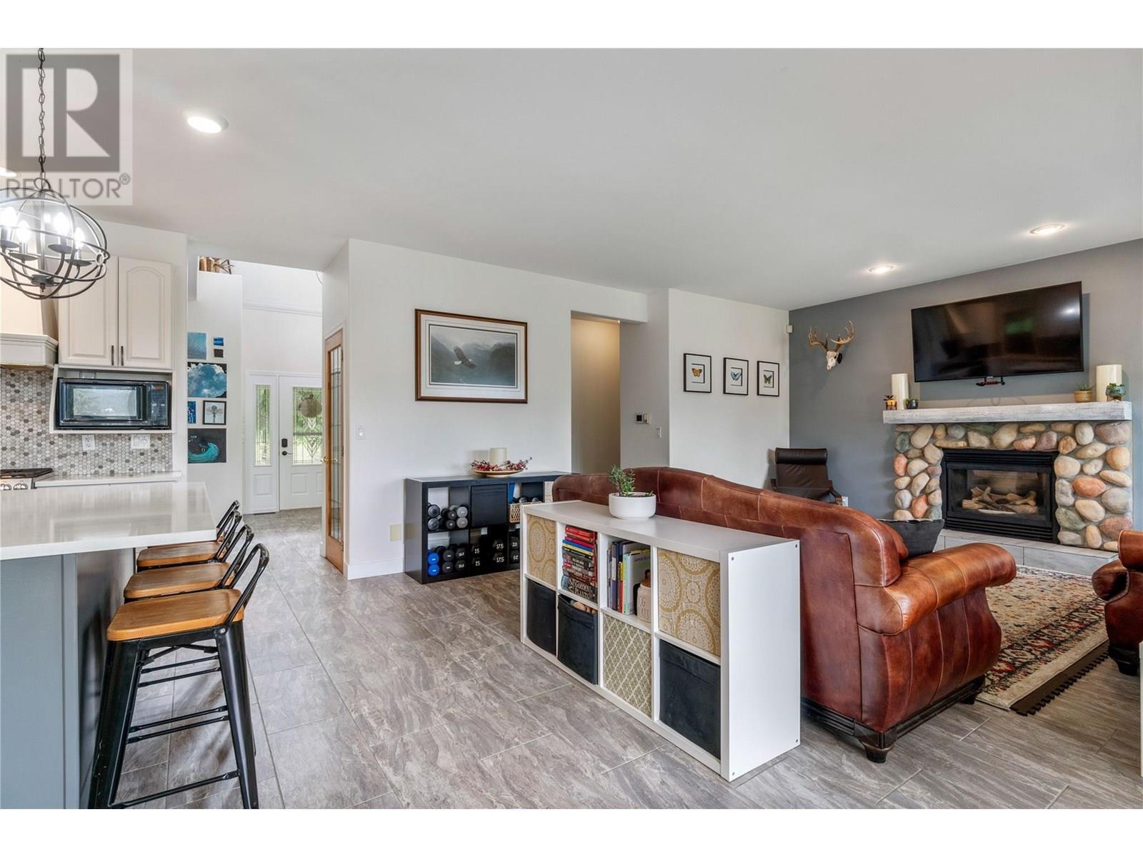 2662 Blind Bay Road, Blind Bay, BC - Indoor Photo Showing Other Room With Fireplace