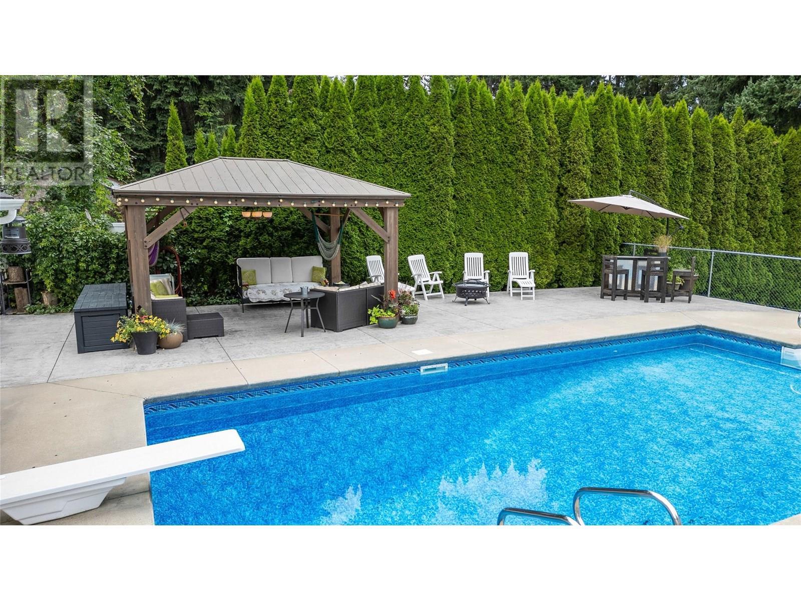 2662 Blind Bay Road, Blind Bay, BC - Outdoor With In Ground Pool With Deck Patio Veranda With Backyard