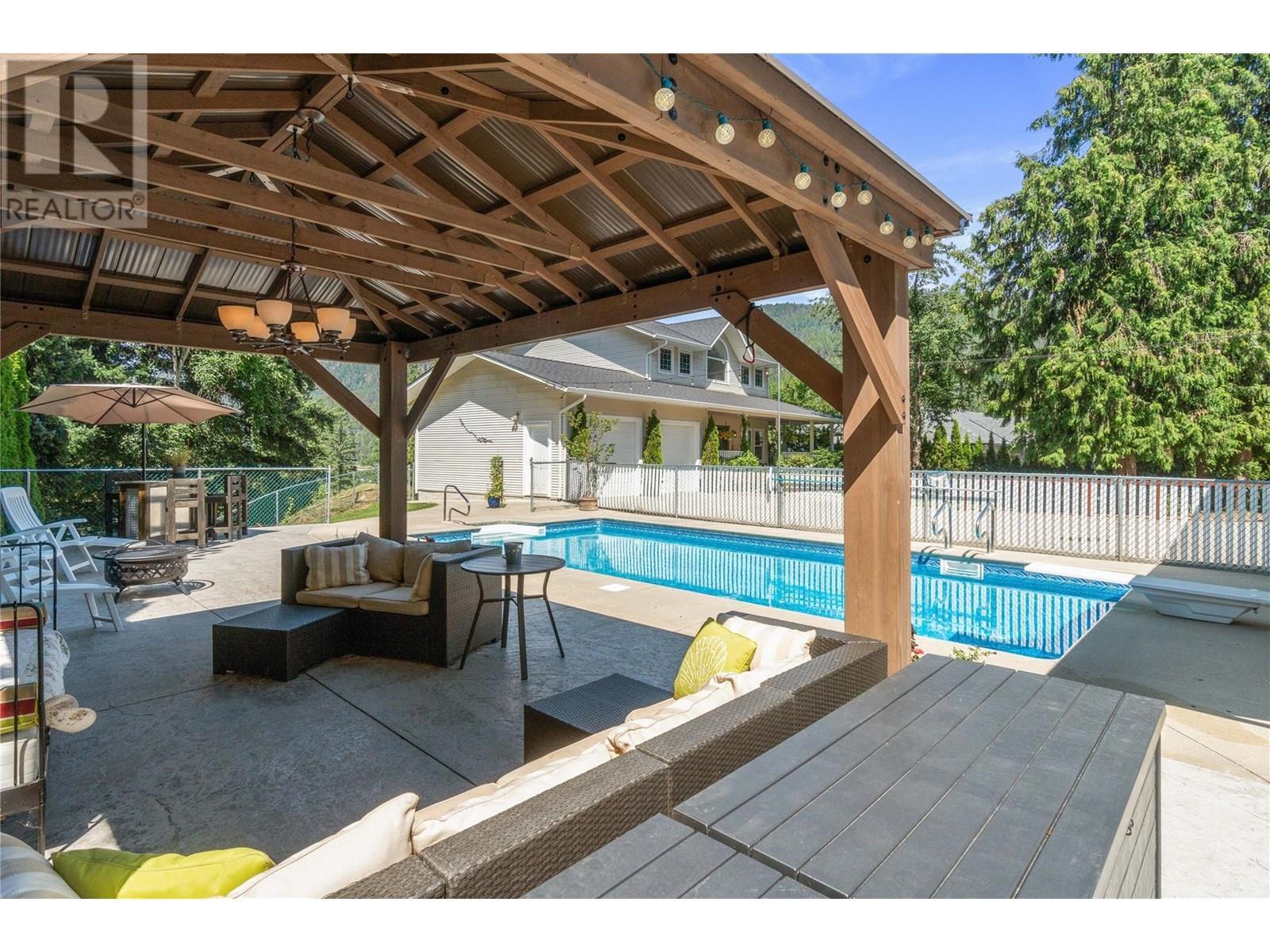 2662 Blind Bay Road, Blind Bay, BC - Outdoor With In Ground Pool With Deck Patio Veranda With Exterior