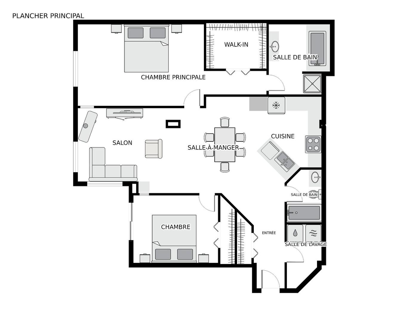 Plan (croquis) - 201-828 Av. Querbes, Montréal (Outremont), QC - Other