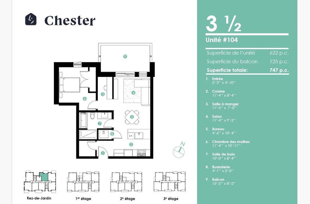 Plan (croquis) - 104-101 Rue Salaberry, Salaberry-De-Valleyfield, QC - Other