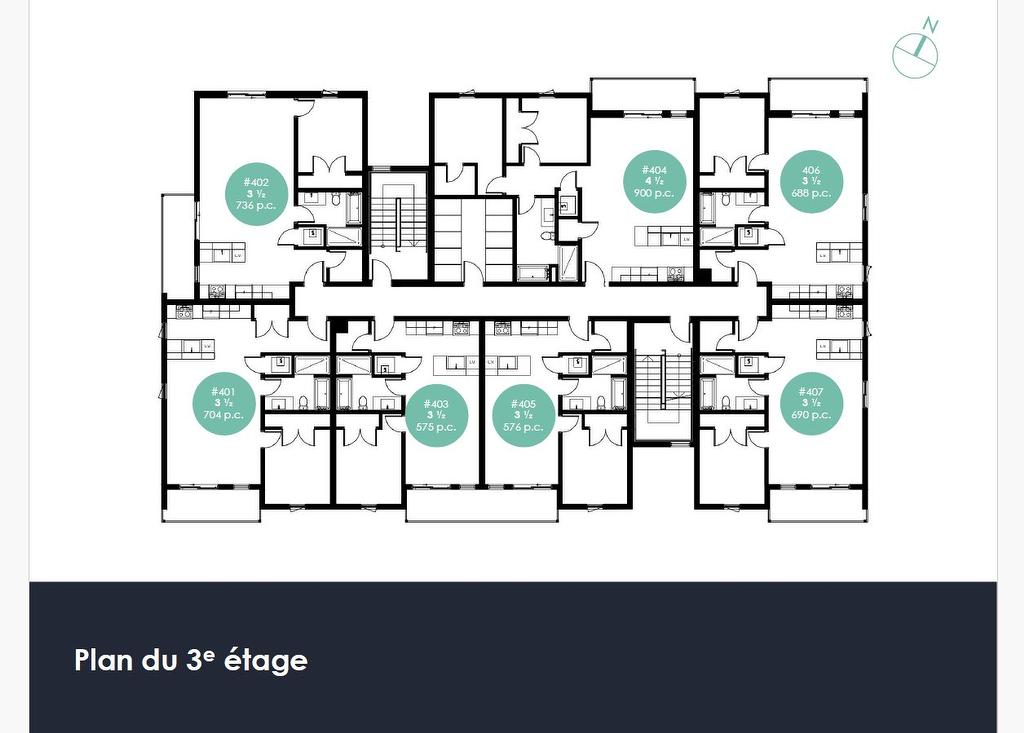 Drawing (sketch) - 404-101 Rue Salaberry, Salaberry-De-Valleyfield, QC - Other
