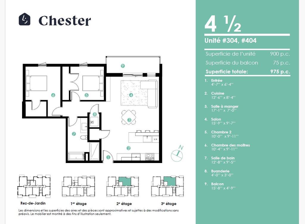 Drawing (sketch) - 404-101 Rue Salaberry, Salaberry-De-Valleyfield, QC - Other