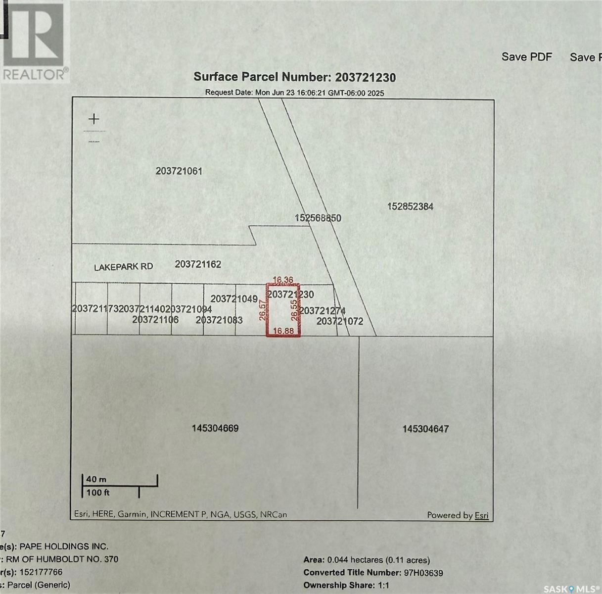 19 Lakepark Road, Humboldt Rm No. 370, SK