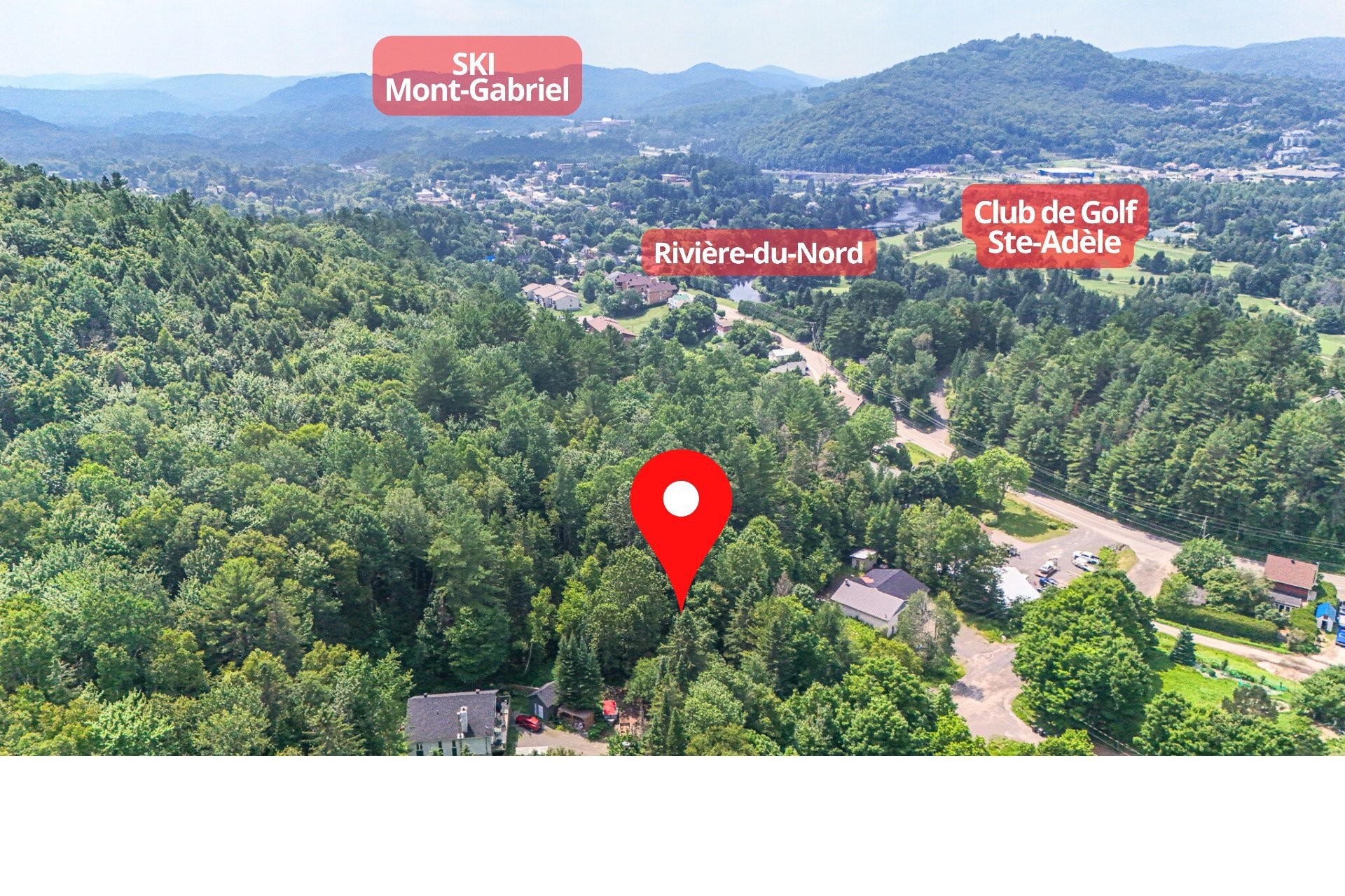 Aerial View - Ch. De La Source, Sainte-Adèle, QC