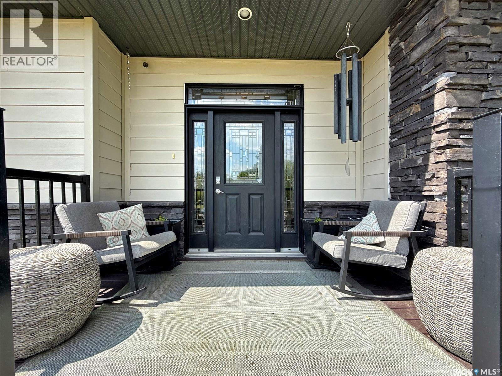 Lazy Dollar Ranch, Brock Rm No. 64, SK - Outdoor With Deck Patio Veranda With Exterior