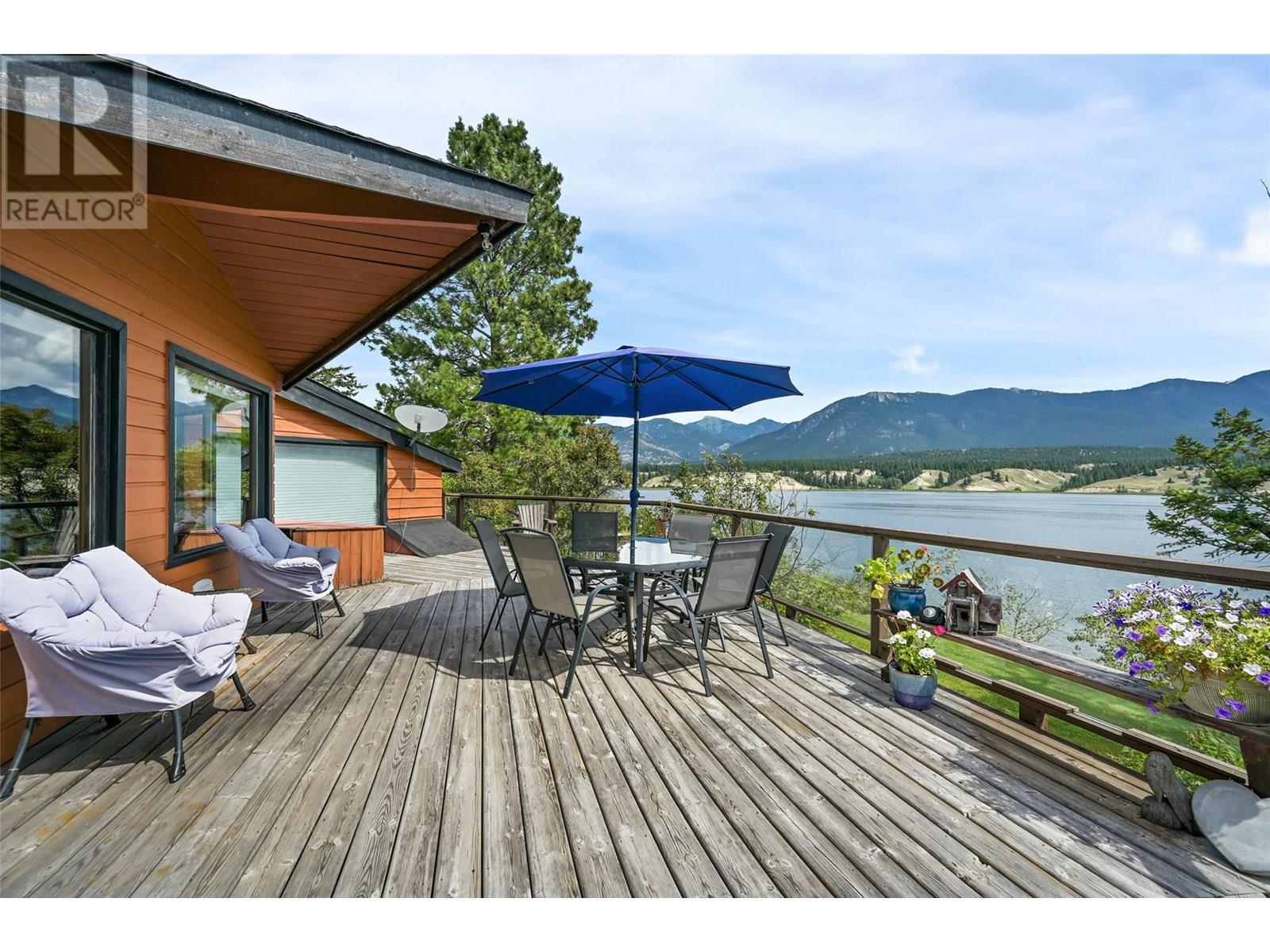 2384 Ruault Road, Invermere, BC - Outdoor With Body Of Water With Deck Patio Veranda With View With Exterior