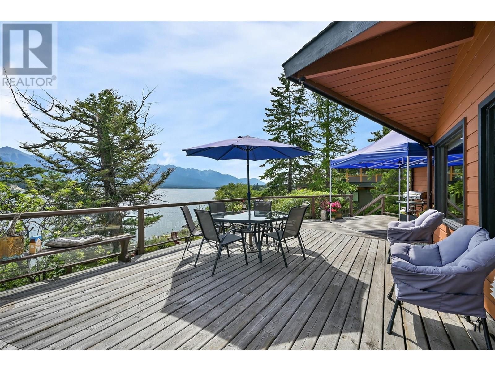 2384 Ruault Road, Invermere, BC - Outdoor With Body Of Water With Deck Patio Veranda With Exterior