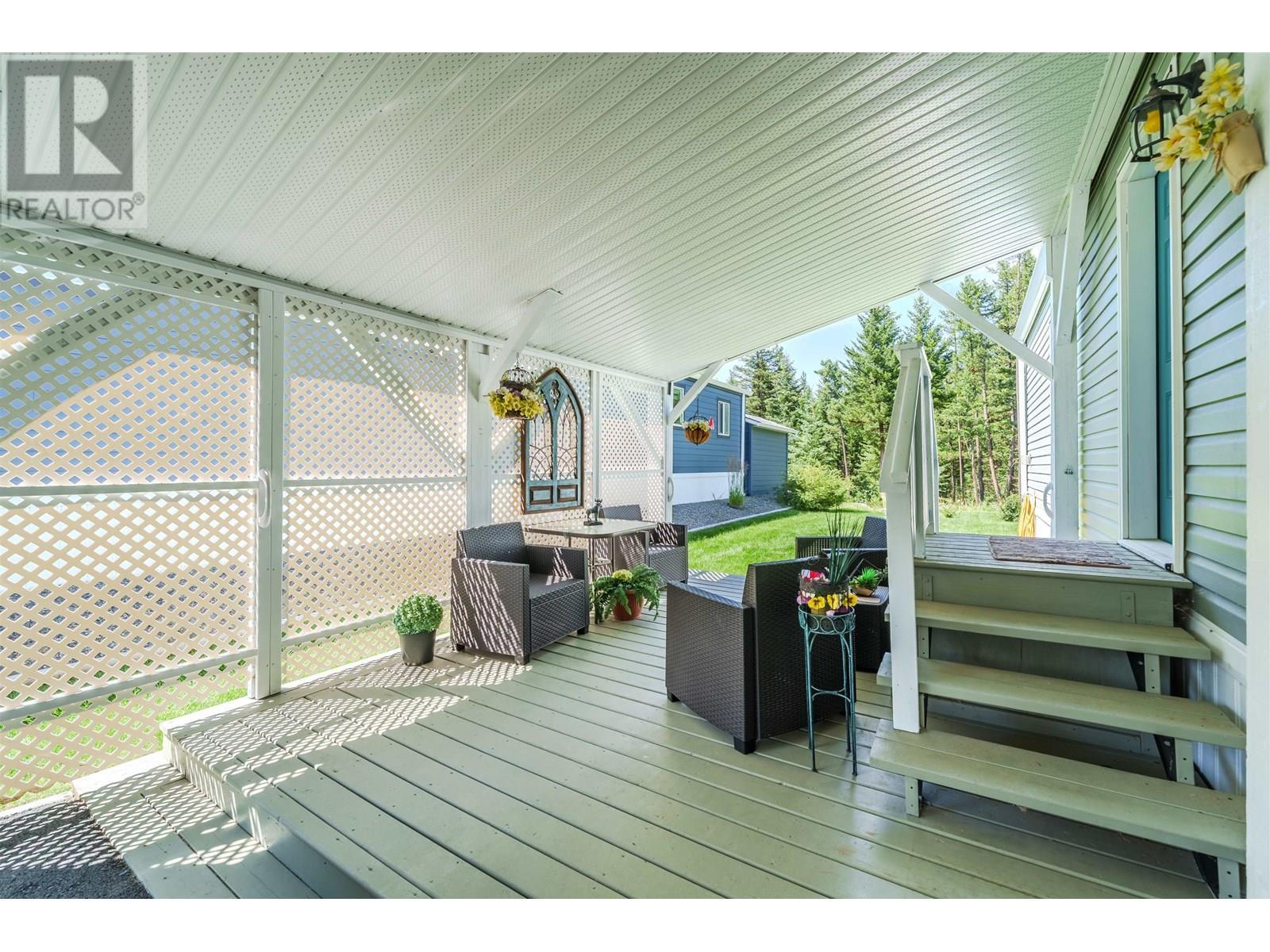 50 208 8Th Street, 100 Mile House, BC - Outdoor With Deck Patio Veranda With Exterior