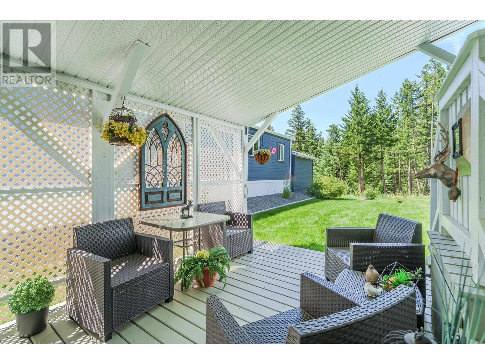 50 208 8Th Street, 100 Mile House, BC - Outdoor With Deck Patio Veranda With Exterior