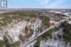 Frontage on side road and Hwy 7 -