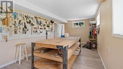 Basement Craft room with walk out -