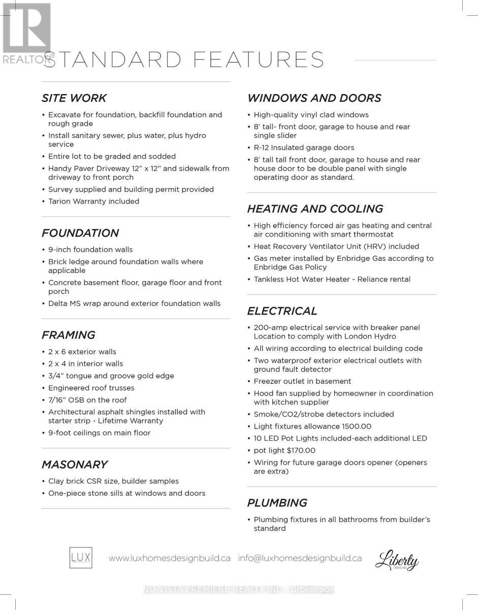 Spec Sheet - 4368 Green Bend, London South (South V), ON - Other