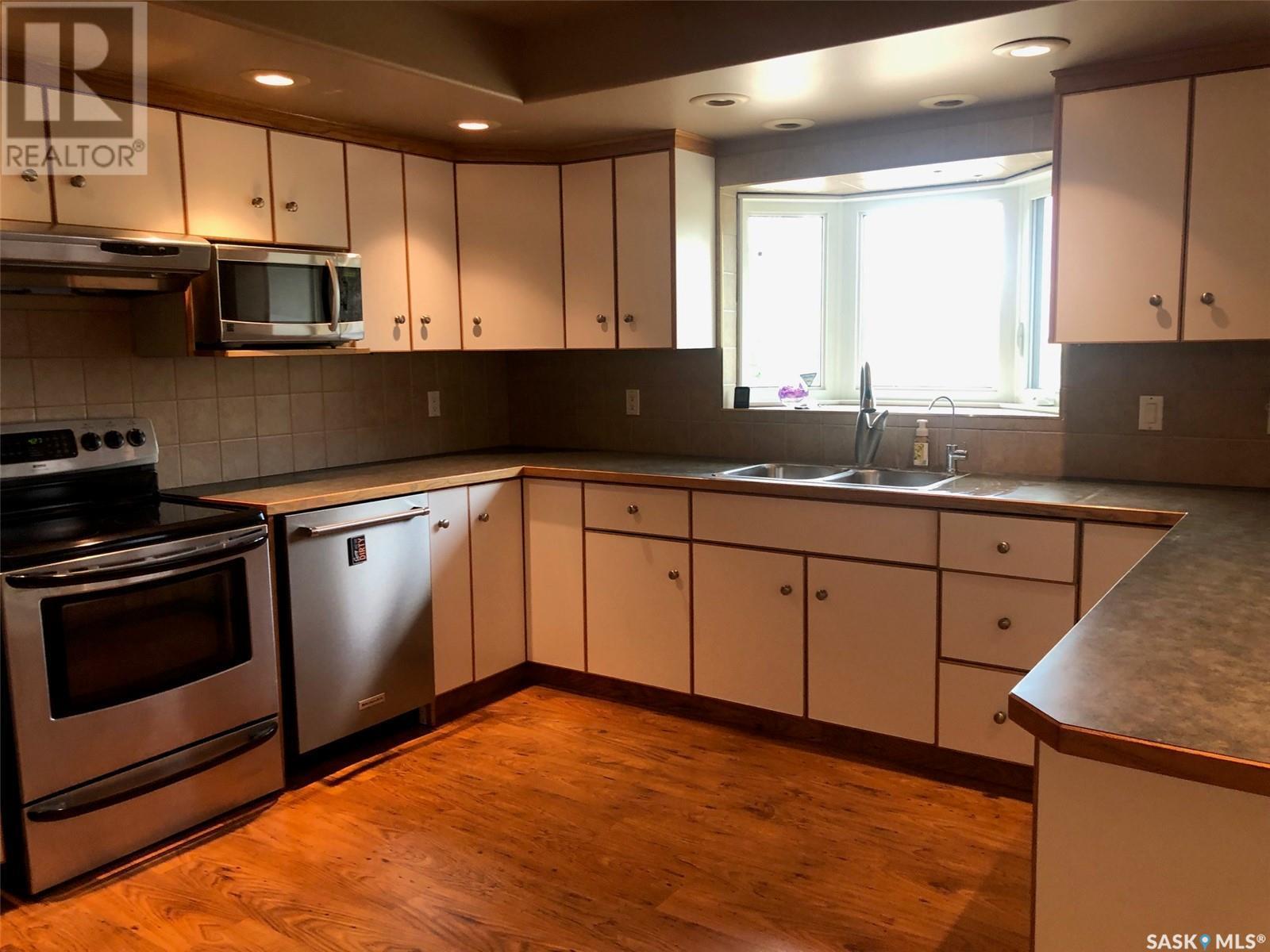 Prychak Acreage, Orkney Rm No. 244, SK - Indoor Photo Showing Kitchen With Double Sink