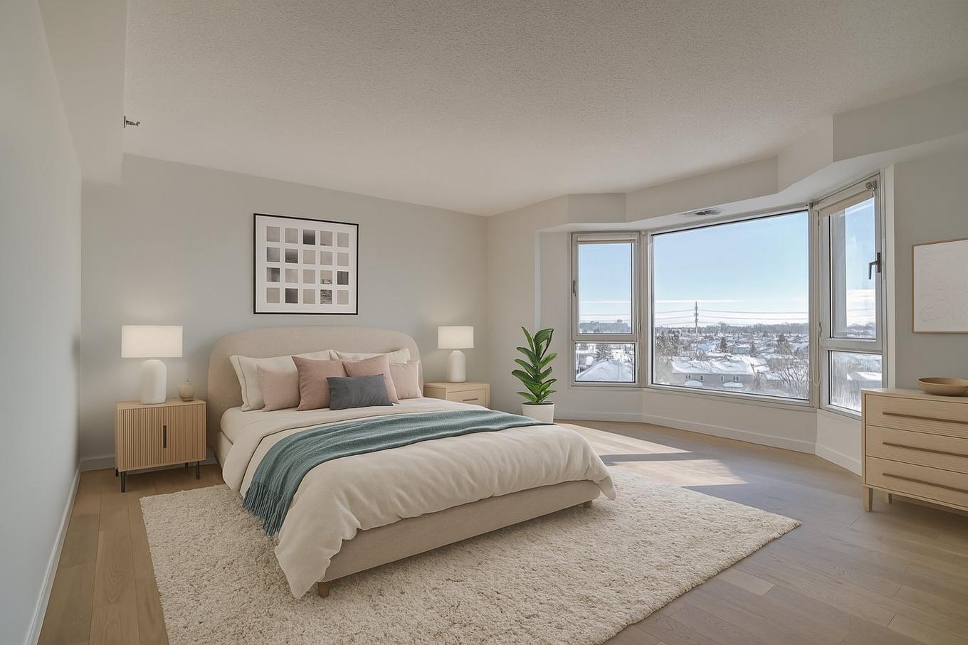 Primary bedroom - 703-8245 Boul. St-Laurent, Brossard, QC - Indoor Photo Showing Bedroom