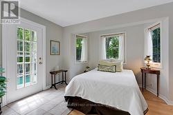 Second bedroom has door to deck -