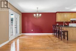 Dining Area with Patio Doors to Deck -