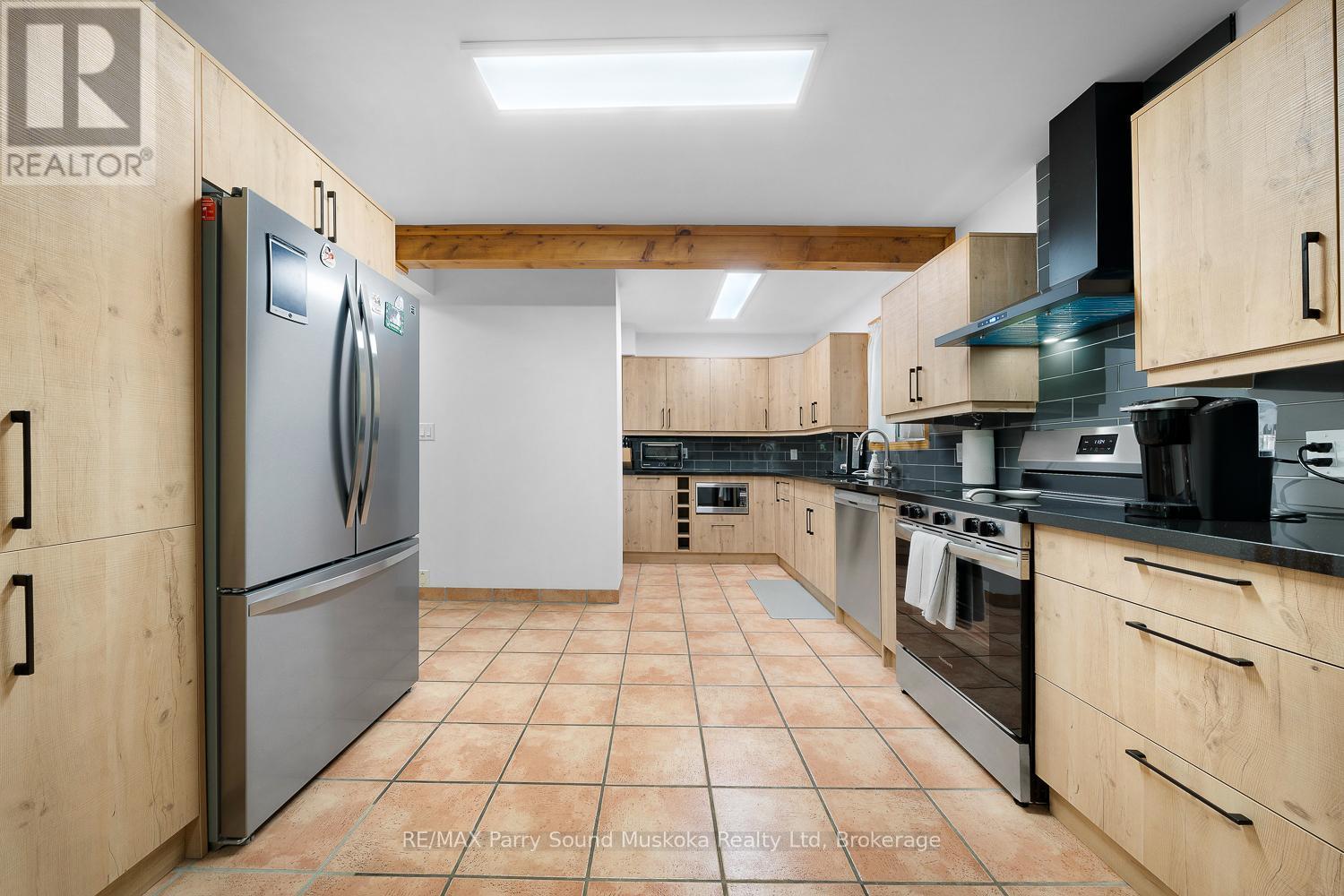 113 Bayview Drive, Carling, ON - Indoor Photo Showing Kitchen With Stainless Steel Kitchen