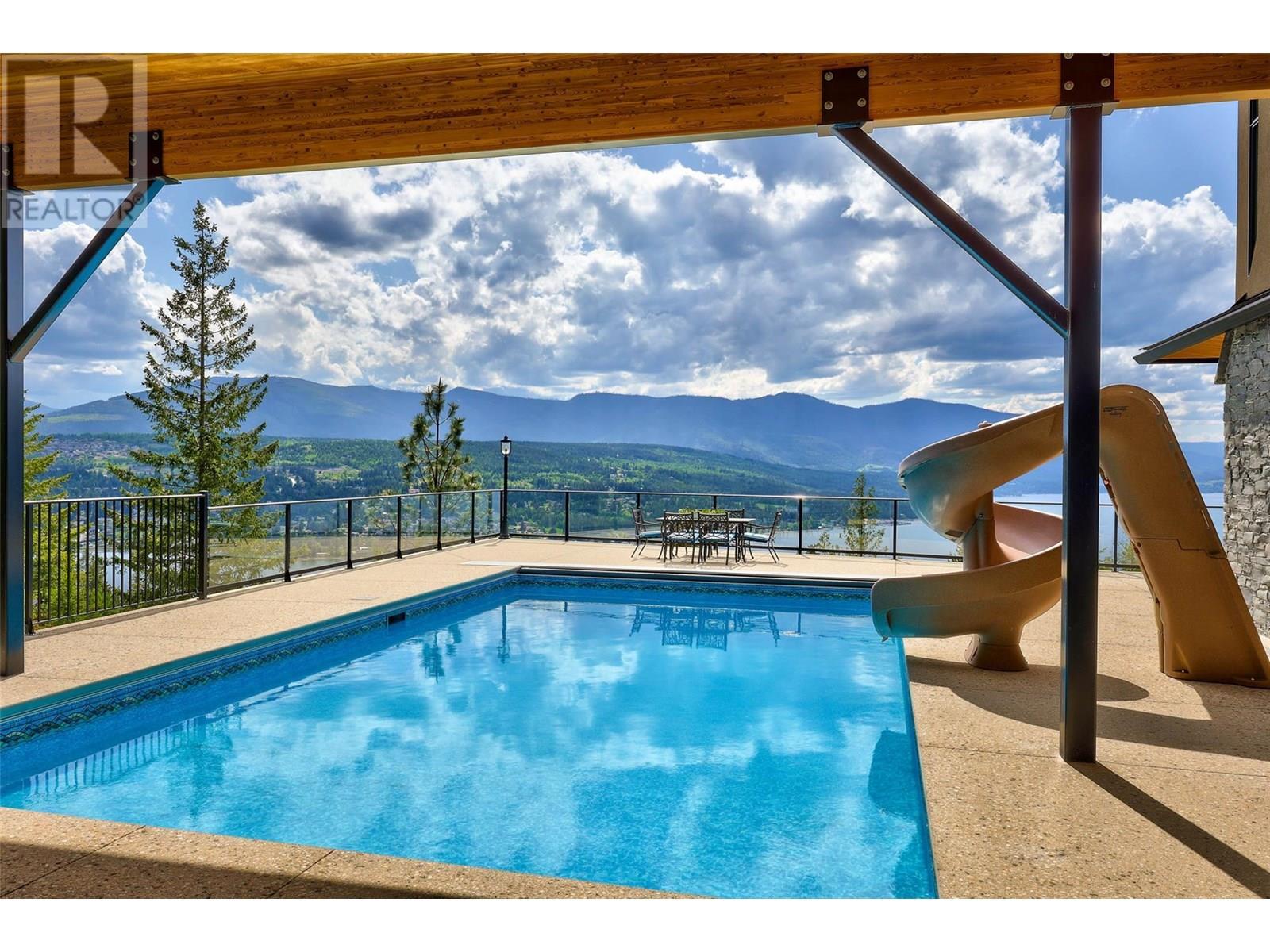 3655 Mcbride Road, Blind Bay, BC - Outdoor With In Ground Pool With View