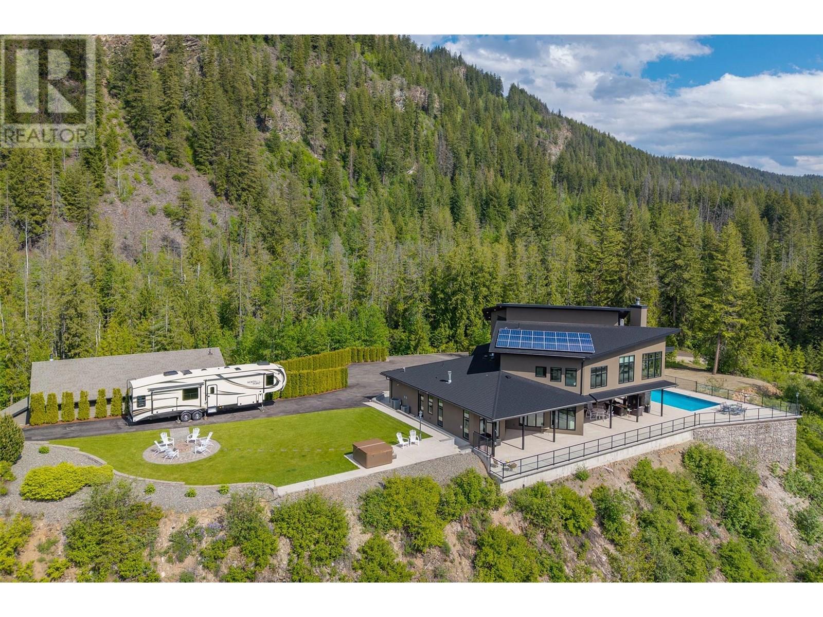 3655 Mcbride Road, Blind Bay, BC - Outdoor With In Ground Pool With View