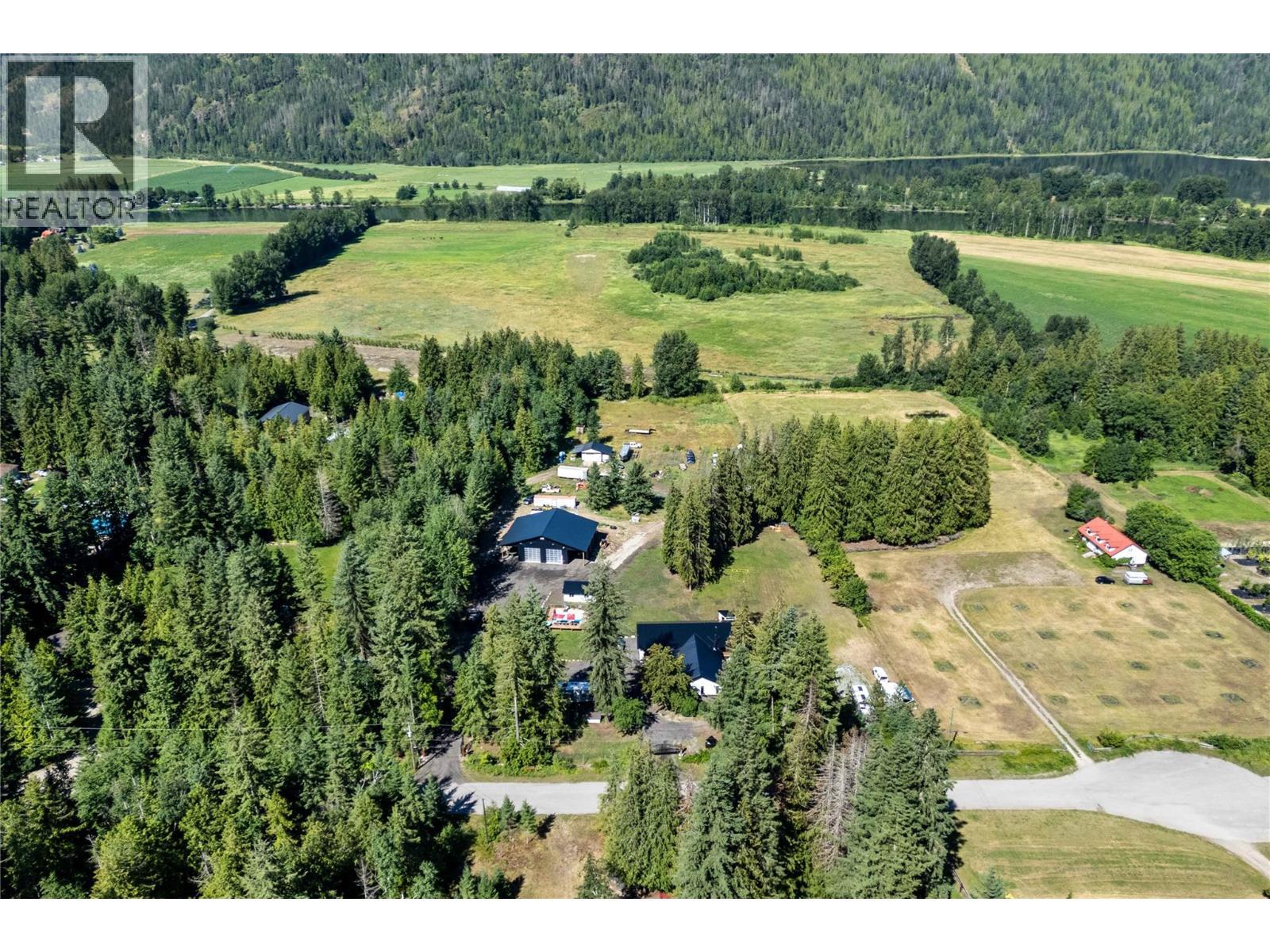 Fenced 5.54 Acres - 22 Parsons Road, Mara, BC - Outdoor With View