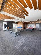 Playroom with billiards table and carpet flooring -