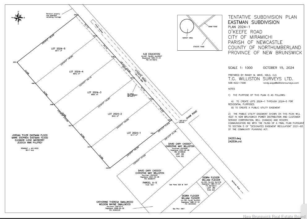 Lot 1 O'Keefe Rd, Miramichi, NB