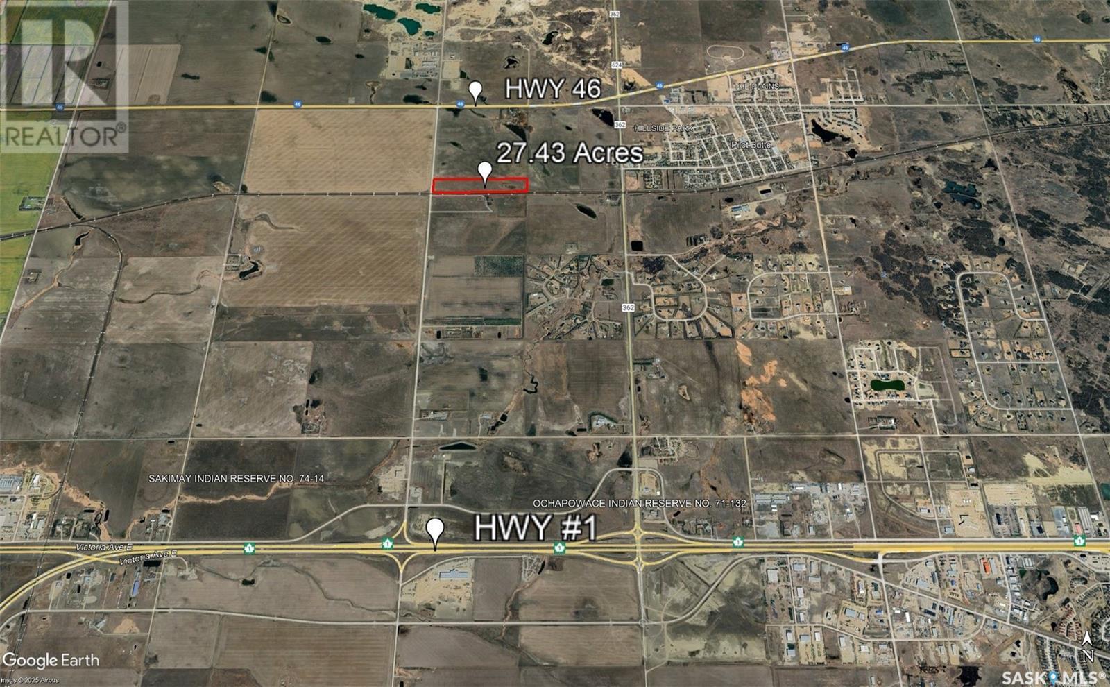 East Regina 27.43 Acres Between Hwy #1 & #46, Edenwold Rm No.158, SK