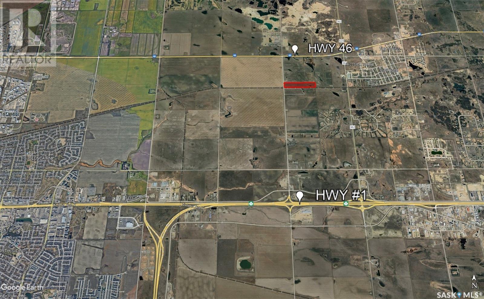 East Regina 27.43 Acres Between Hwy #1 & #46, Edenwold Rm No.158, SK