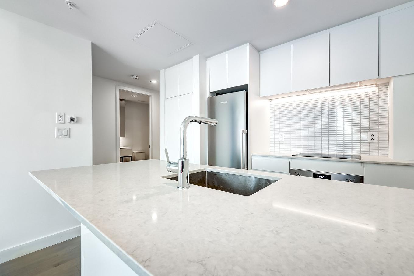 Kitchen - 2818-1210 Rue Jeanne-Mance, Montréal (Ville-Marie), QC - Indoor Photo Showing Kitchen With Upgraded Kitchen