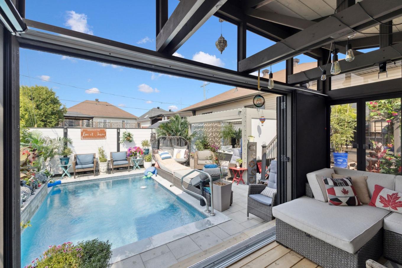 Backyard - 167 Rue De Gallichan, Gatineau (Gatineau), QC - Outdoor With In Ground Pool With Deck Patio Veranda With Exterior