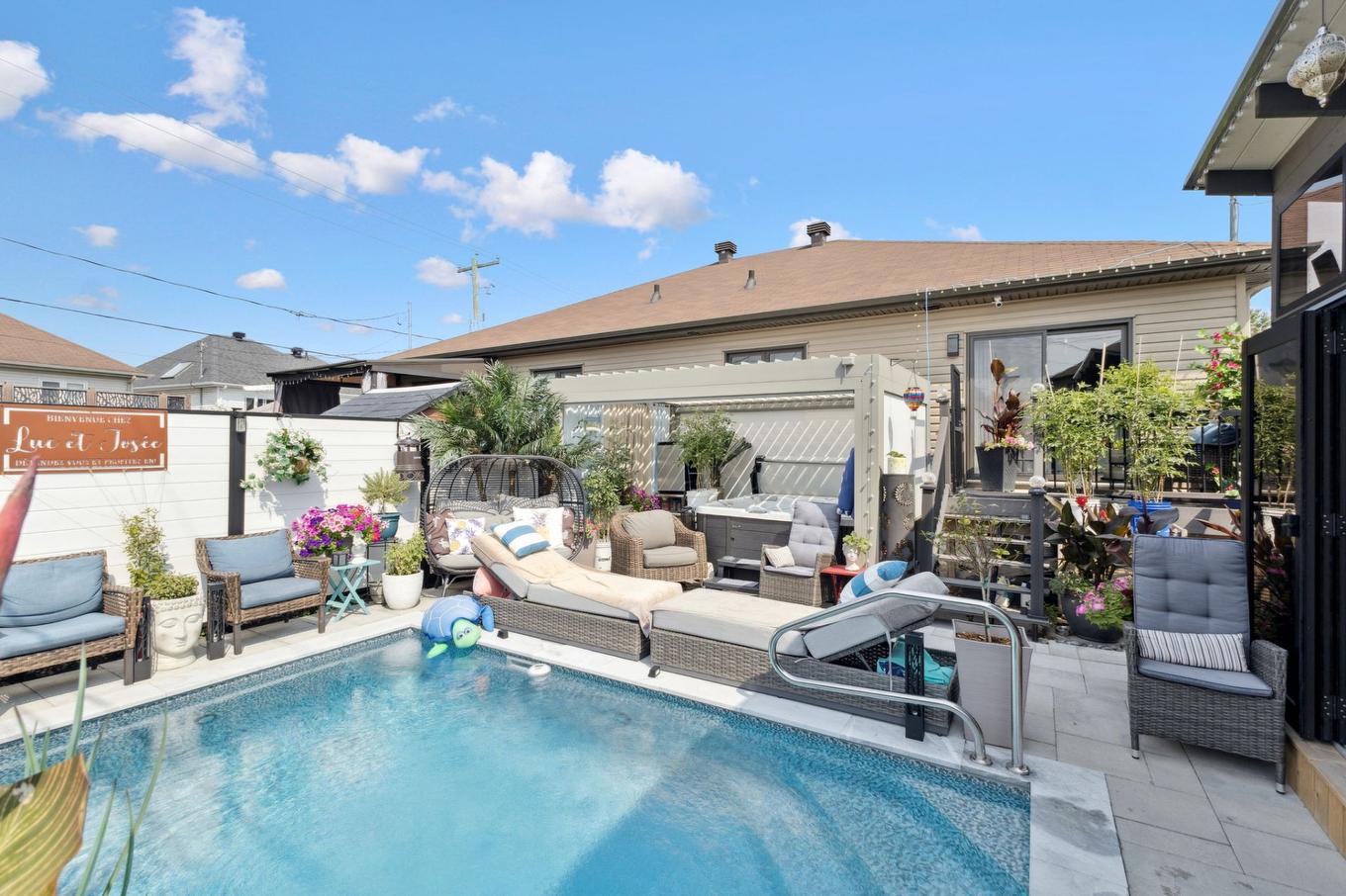 Backyard - 167 Rue De Gallichan, Gatineau (Gatineau), QC - Outdoor With In Ground Pool With Deck Patio Veranda