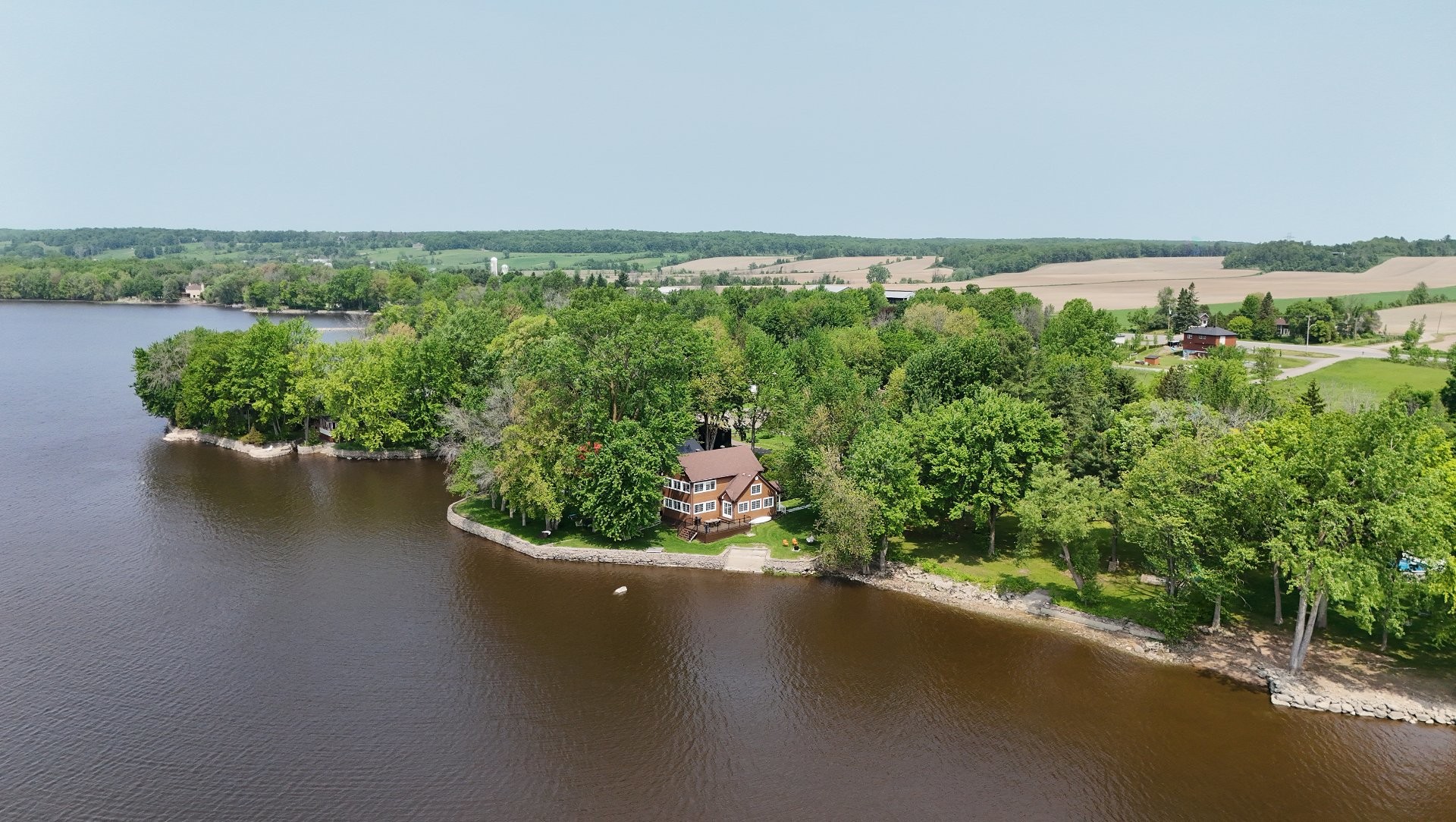Vue d'ensemble - 3695 Ch. Des Faisans, Saint-Placide, QC - Outdoor With Body Of Water With View