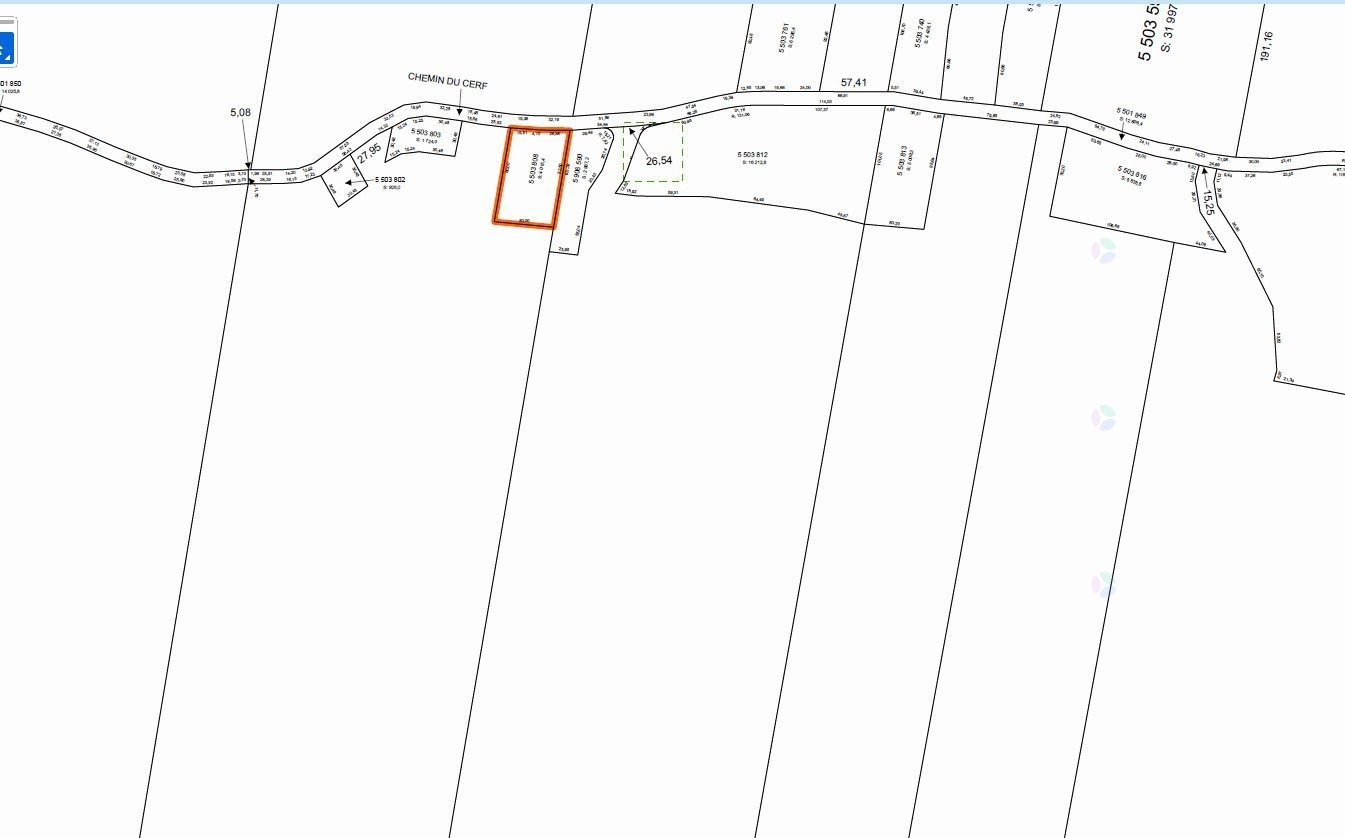 Plan (croquis) - Ch. Du Cerf, Mont-Blanc, QC
