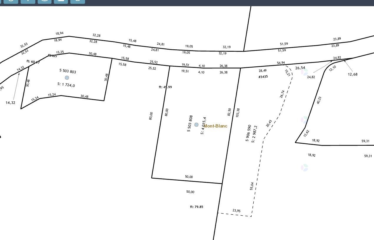 Plan (croquis) - Ch. Du Cerf, Mont-Blanc, QC