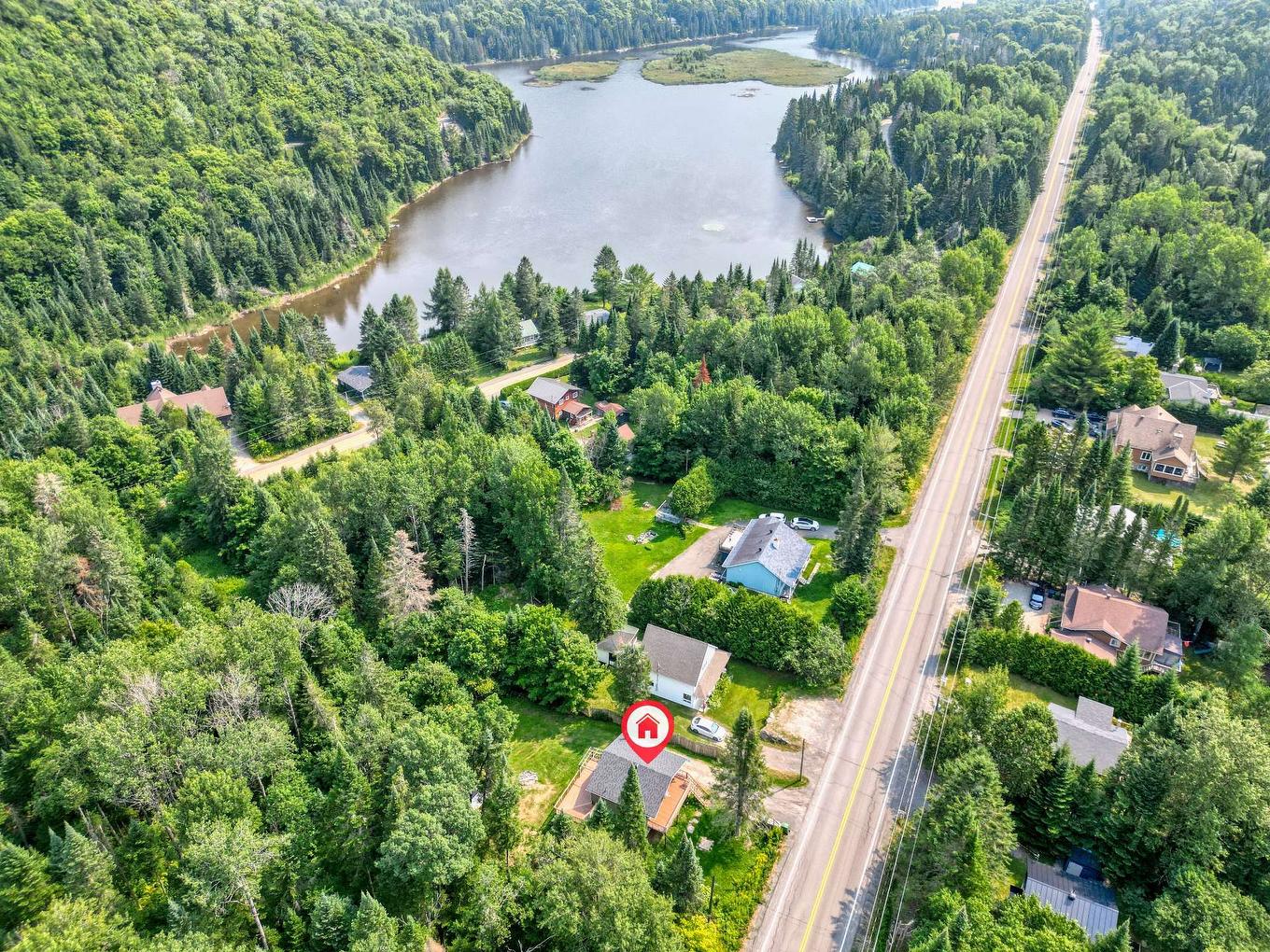 Aerial photo - 2236 Ch. Gémont, Saint-Adolphe-D'Howard, QC - Outdoor With View