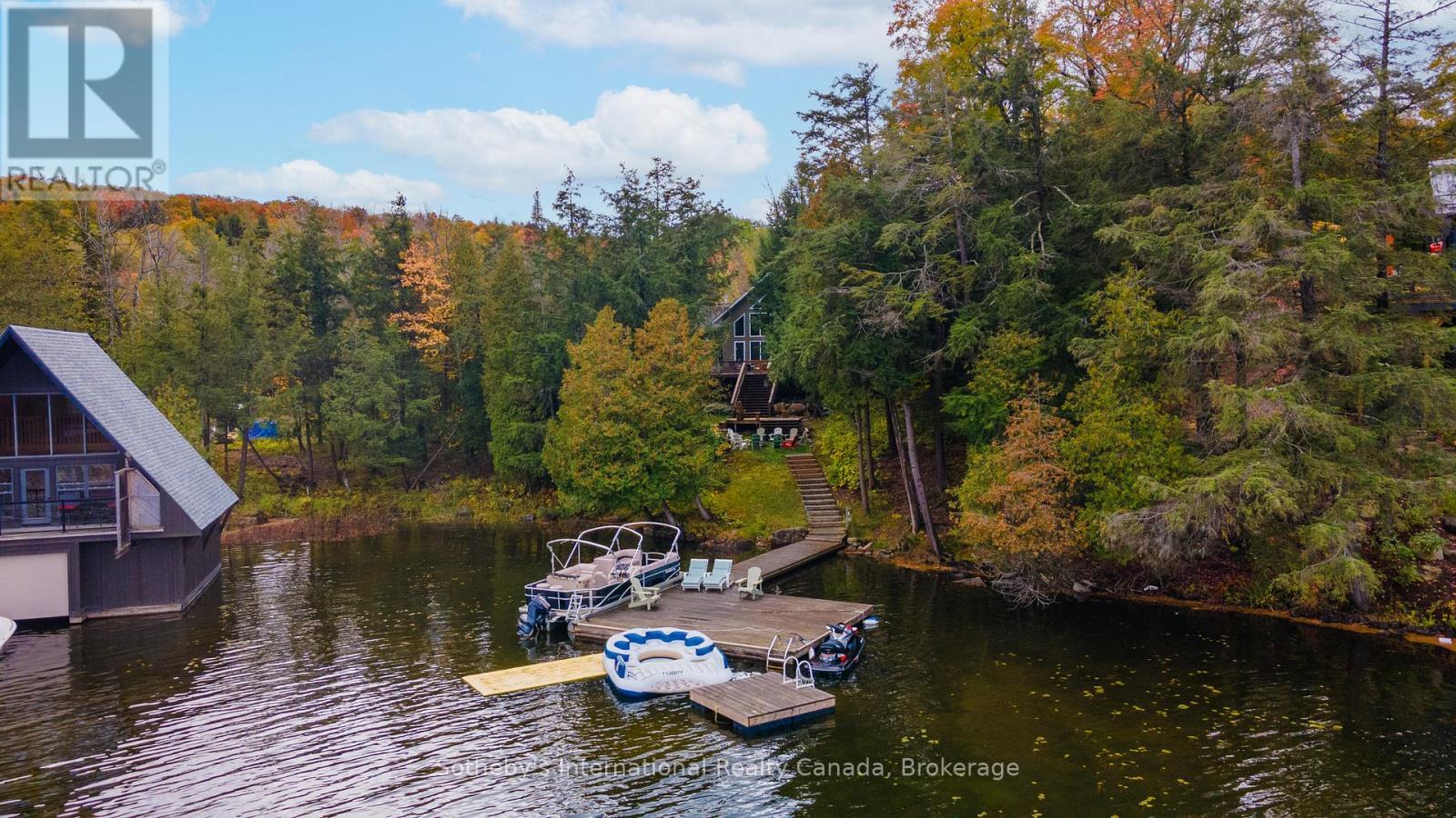 1010 Ransbury Road, Muskoka Lakes (Watt), ON - Outdoor With Body Of Water With Deck Patio Veranda With View