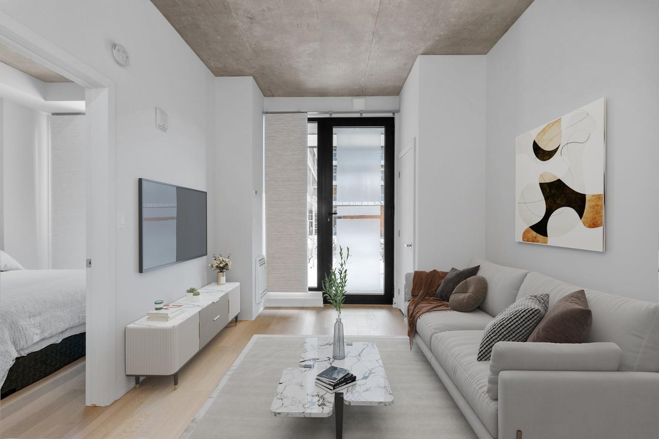 Salon - 116-700 Rue St-Paul O., Montréal (Ville-Marie), QC - Indoor Photo Showing Living Room