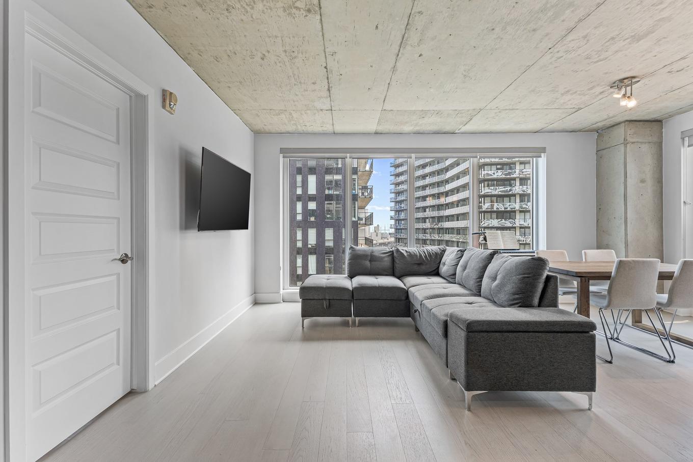 Salon - 907-1045 Rue Wellington, Montréal (Le Sud-Ouest), QC - Indoor Photo Showing Living Room