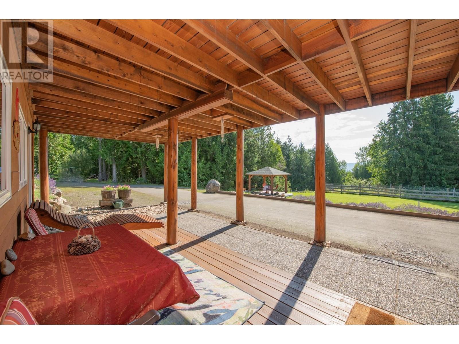 296 Trinity Valley Road, Lumby, BC - Outdoor With Deck Patio Veranda