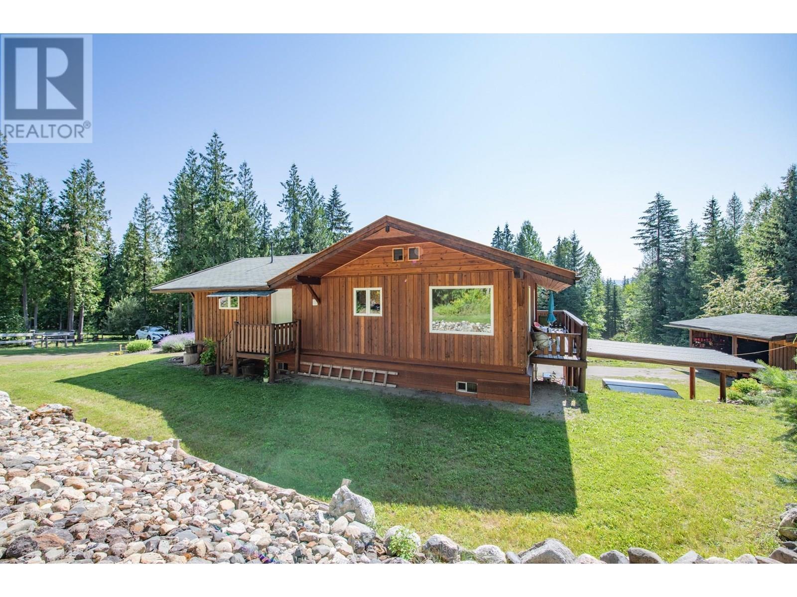 296 Trinity Valley Road, Lumby, BC - Outdoor With Deck Patio Veranda